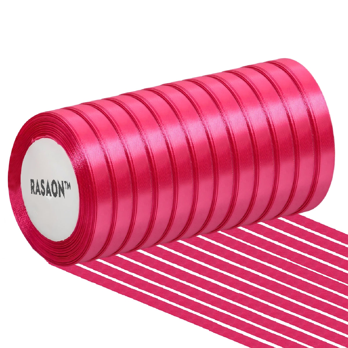 SARAOONT 12-pack satin ribbon rolls assorted colors for gift wrapping
