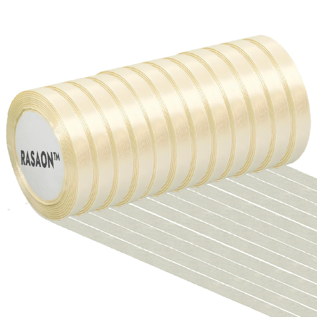 12-Pack Satin Ribbon Rolls – 1/4 Inch x 25 Yards Each, Assorted Colors for Gift Wrapping, Crafts & Decorations