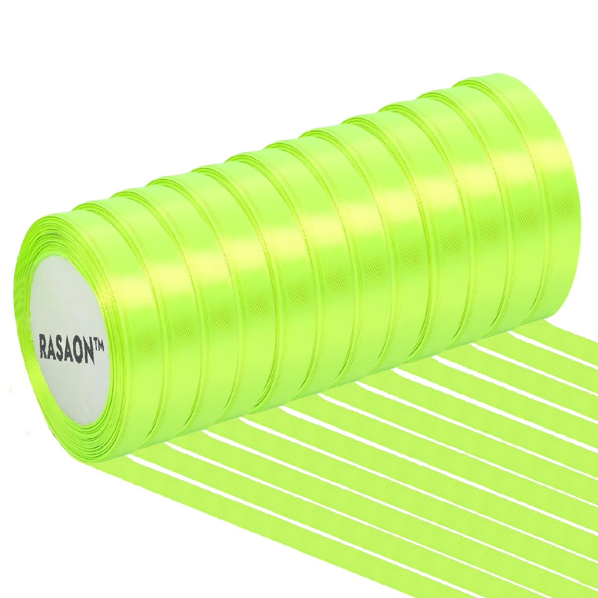 12-Pack Satin Ribbon Rolls – 1/4 Inch x 25 Yards Each, Assorted Colors for Gift Wrapping, Crafts & Decorations