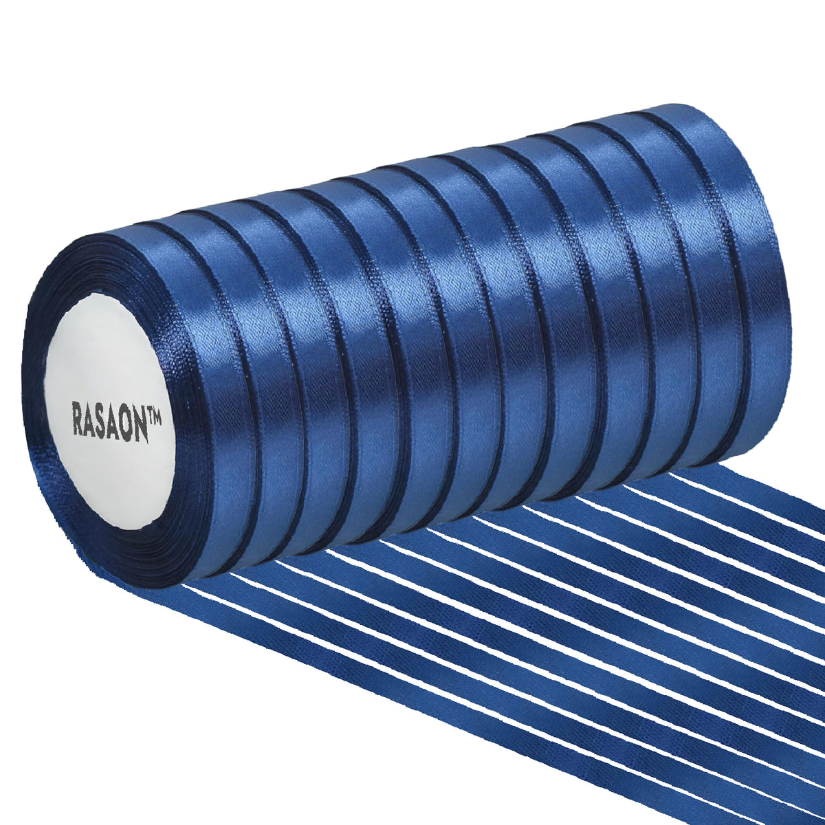 12-Pack Satin Ribbon Rolls – 1/4 Inch x 25 Yards Each, Assorted Colors for Gift Wrapping, Crafts & Decorations