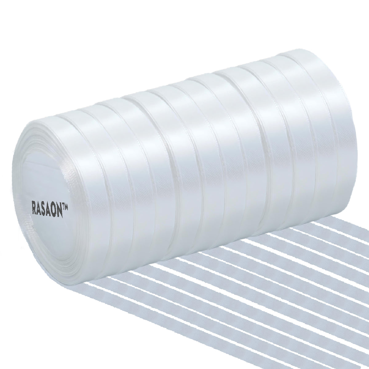 12-Pack Satin Ribbon Rolls – 1/4 Inch x 25 Yards Each, Assorted Colors for Gift Wrapping, Crafts & Decorations