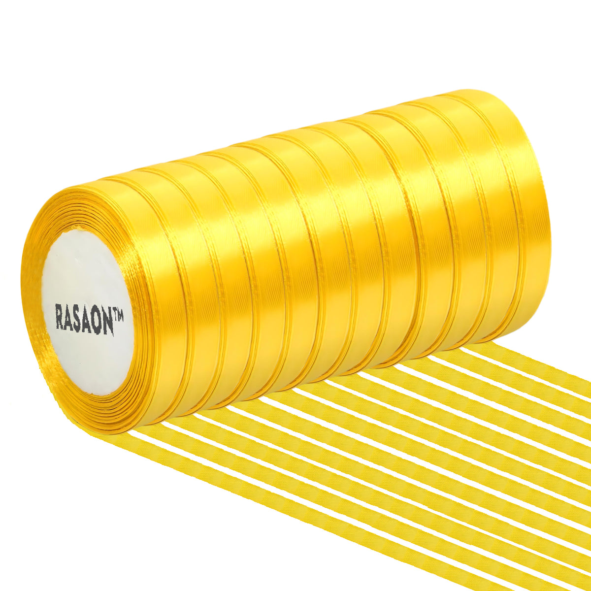 Assorted color satin ribbons for crafts and weddings
