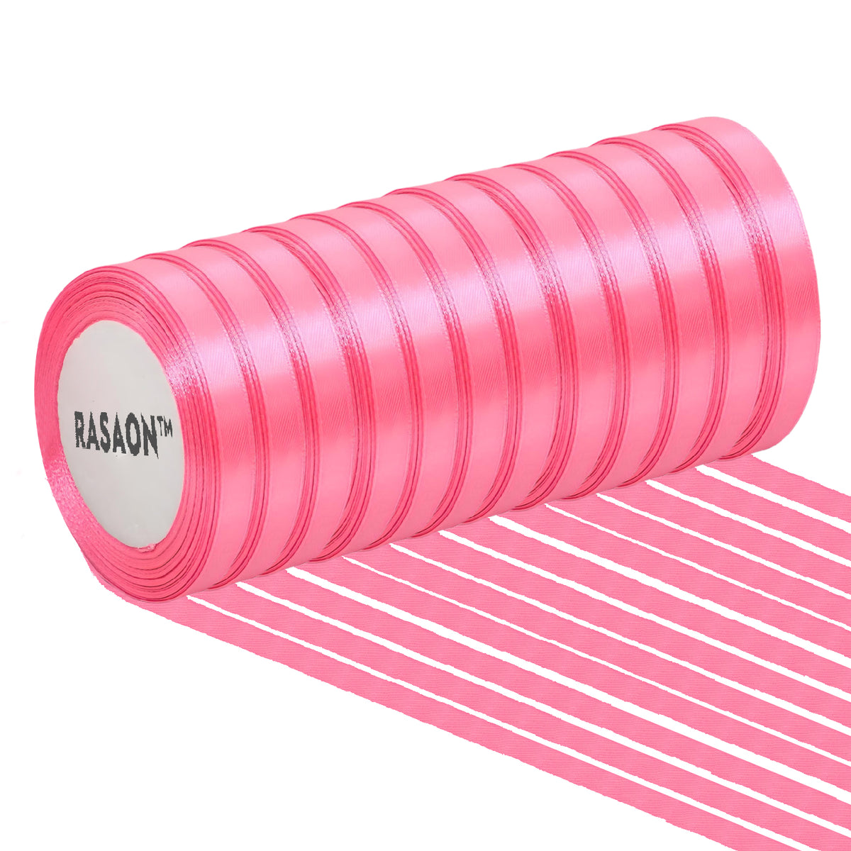 12-Pack Satin Ribbon Rolls – 1/4 Inch x 25 Yards Each, Assorted Colors for Gift Wrapping, Crafts & Decorations