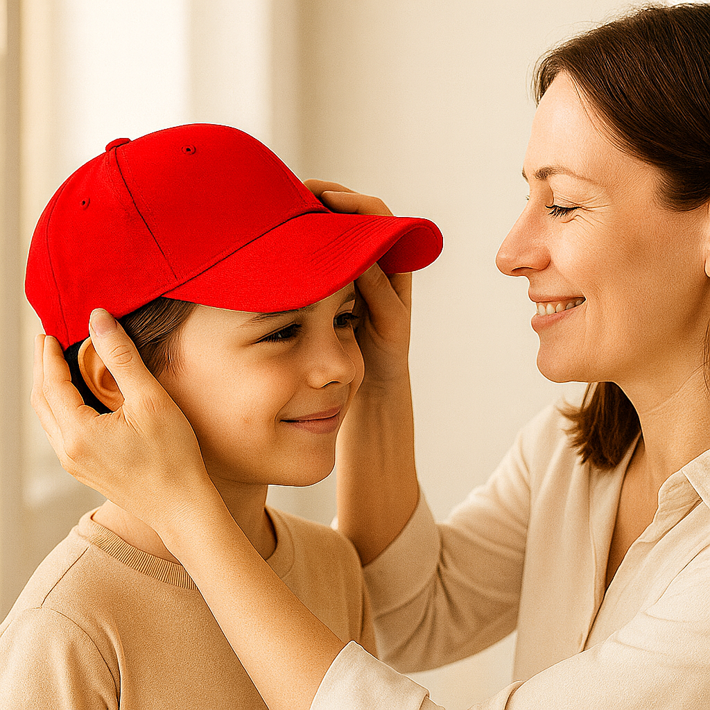 Kids 100% Cotton Baseball Cap | Adjustable Sun Hat for Boys & Girls (Ages 4–14)