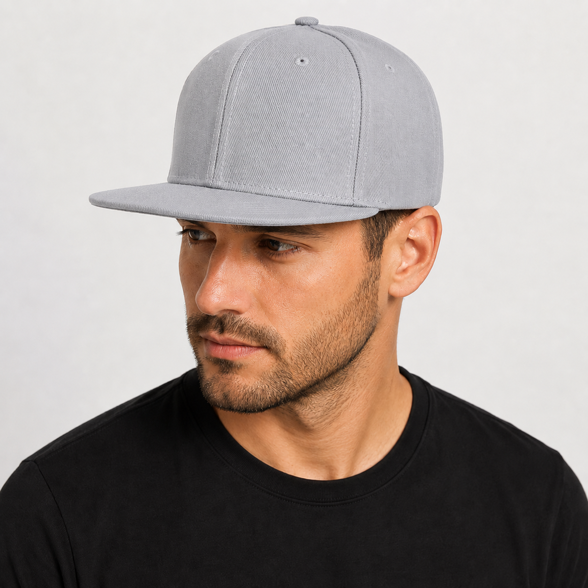 Men's Adjustable Flat Brim Snapback Cap – Classic Hip Hop Baseball Hat