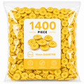 1400-Piece Colorful Craft Buttons – 15mm 4-Hole Sewing & DIY Buttons for Crafts, Clothing & School Projects