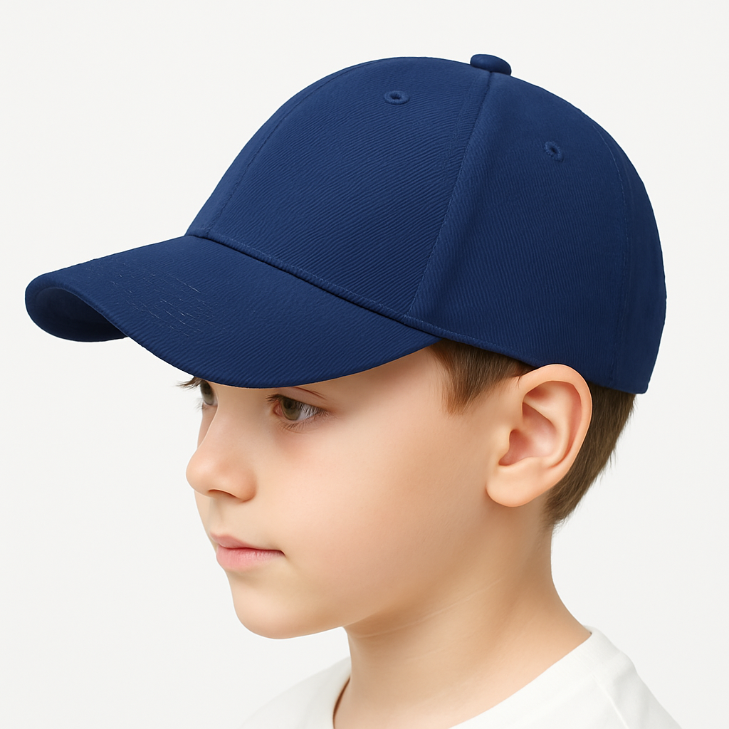 Kids 100% Cotton Baseball Cap | Adjustable Sun Hat for Boys & Girls (Ages 4–14)