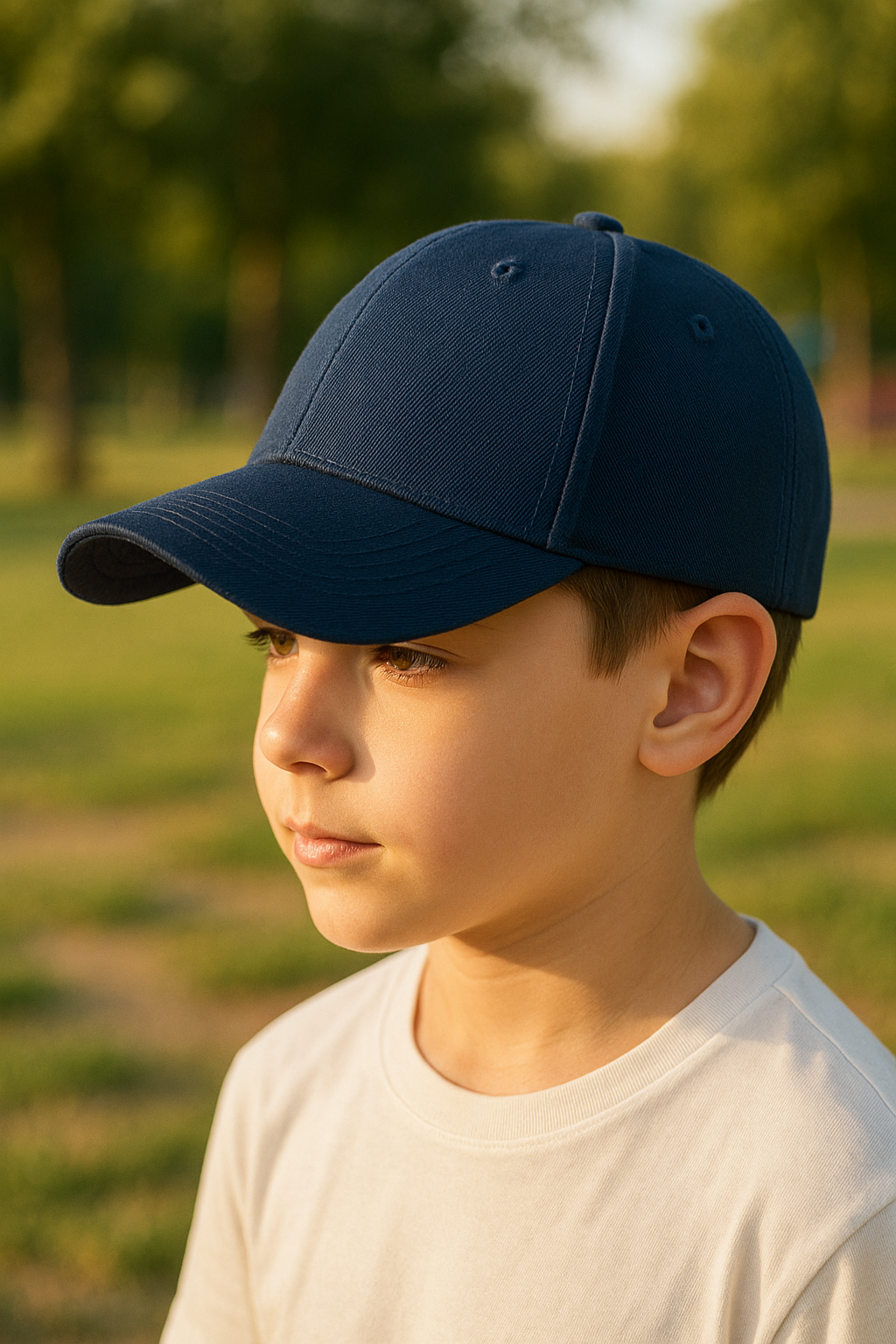 Kids 100% Cotton Baseball Cap | Adjustable Sun Hat for Boys & Girls (Ages 4–14)