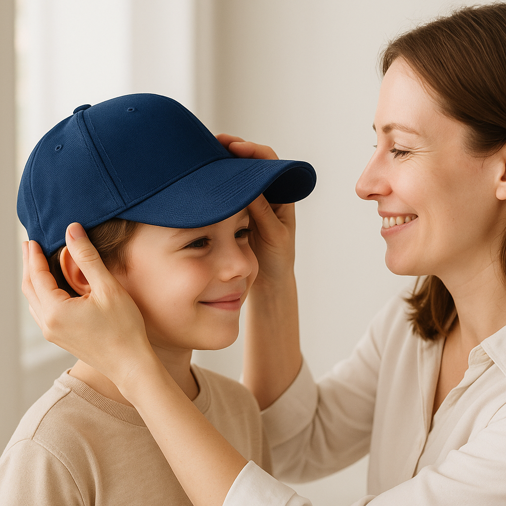 Kids 100% Cotton Baseball Cap | Adjustable Sun Hat for Boys & Girls (Ages 4–14)