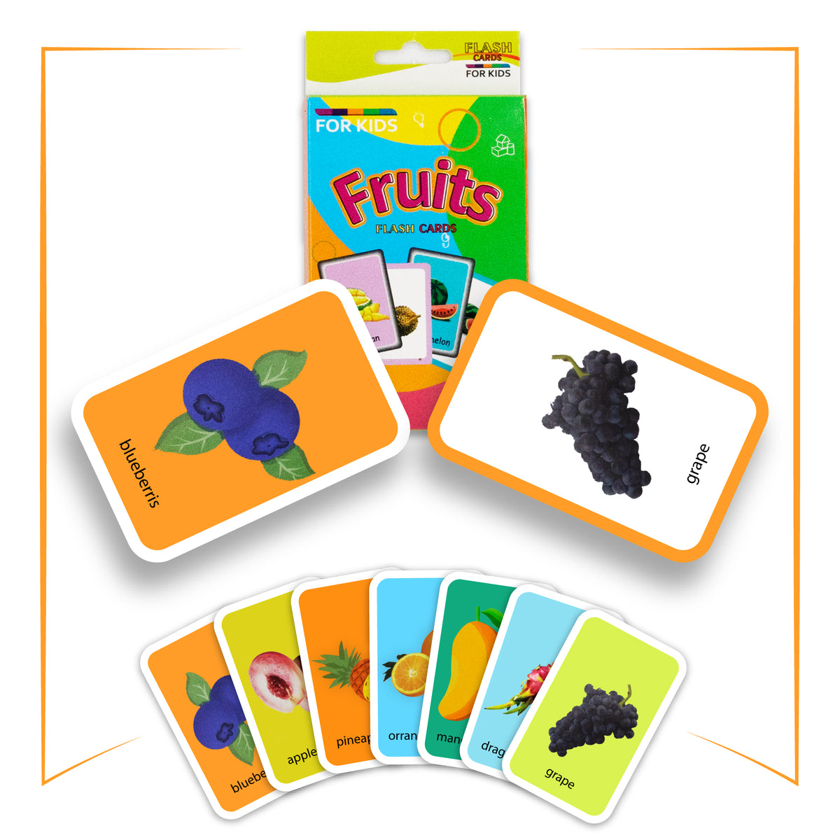 12-Set Kids Educational Flash Cards – 432 Double-Sided Learning Cards for Preschool & Early Education
