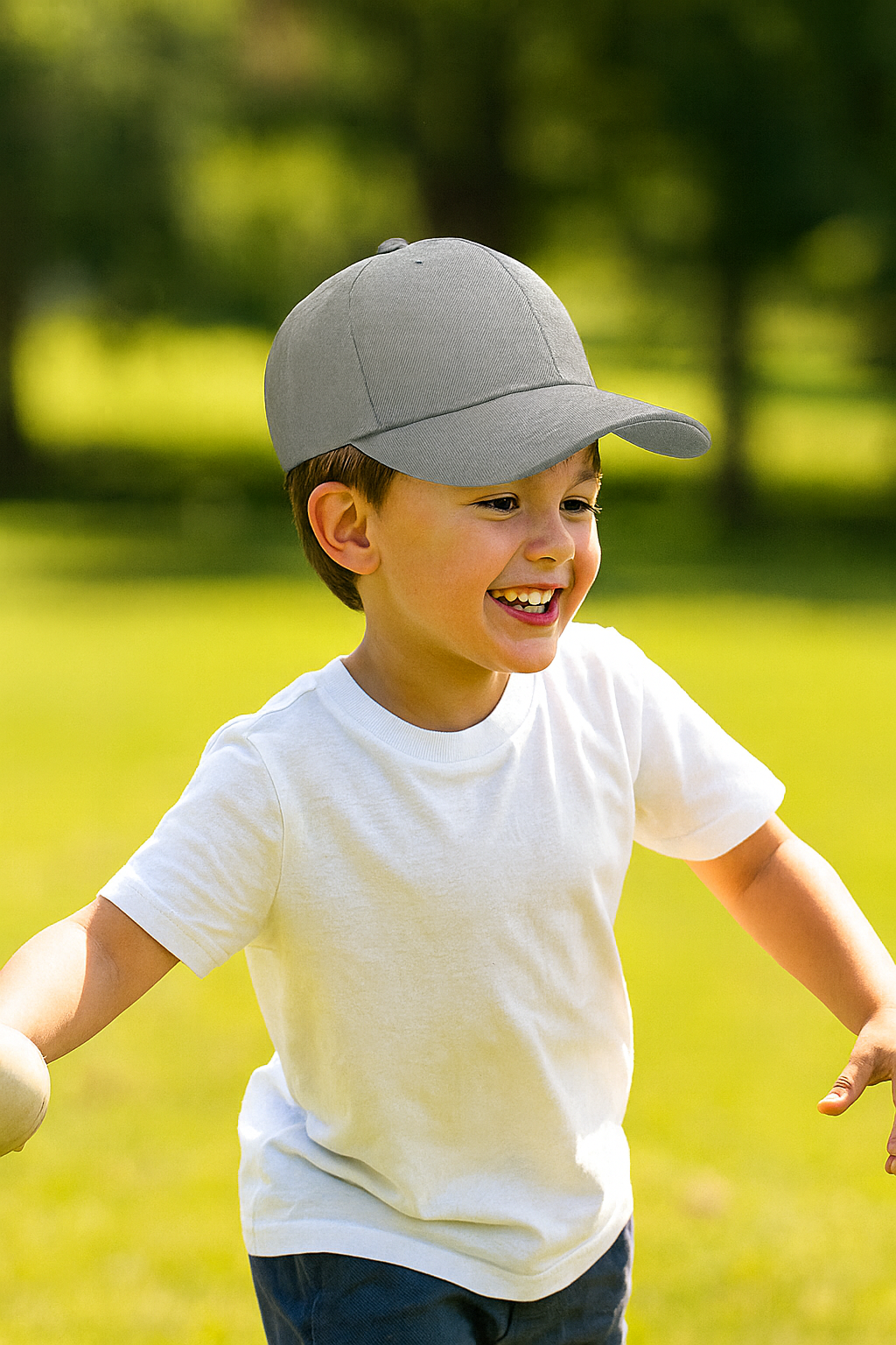 Kids 100% Cotton Baseball Cap | Adjustable Sun Hat for Boys & Girls (Ages 4–14)
