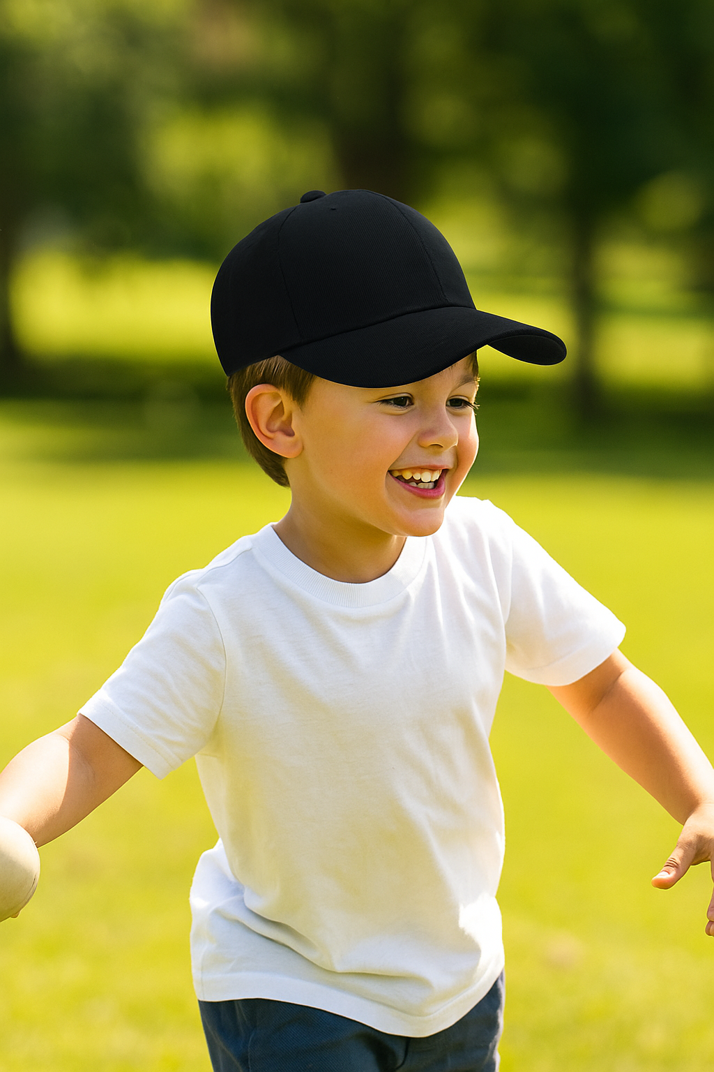 Kids 100% Cotton Baseball Cap | Adjustable Sun Hat for Boys & Girls (Ages 4–14)