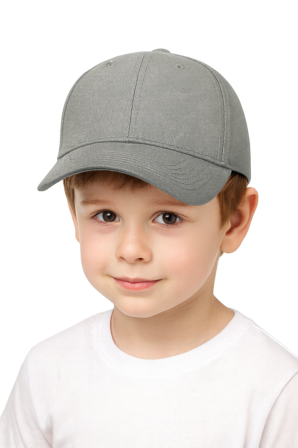 SARAOONT kids 100% cotton baseball cap grey adjustable sun hat