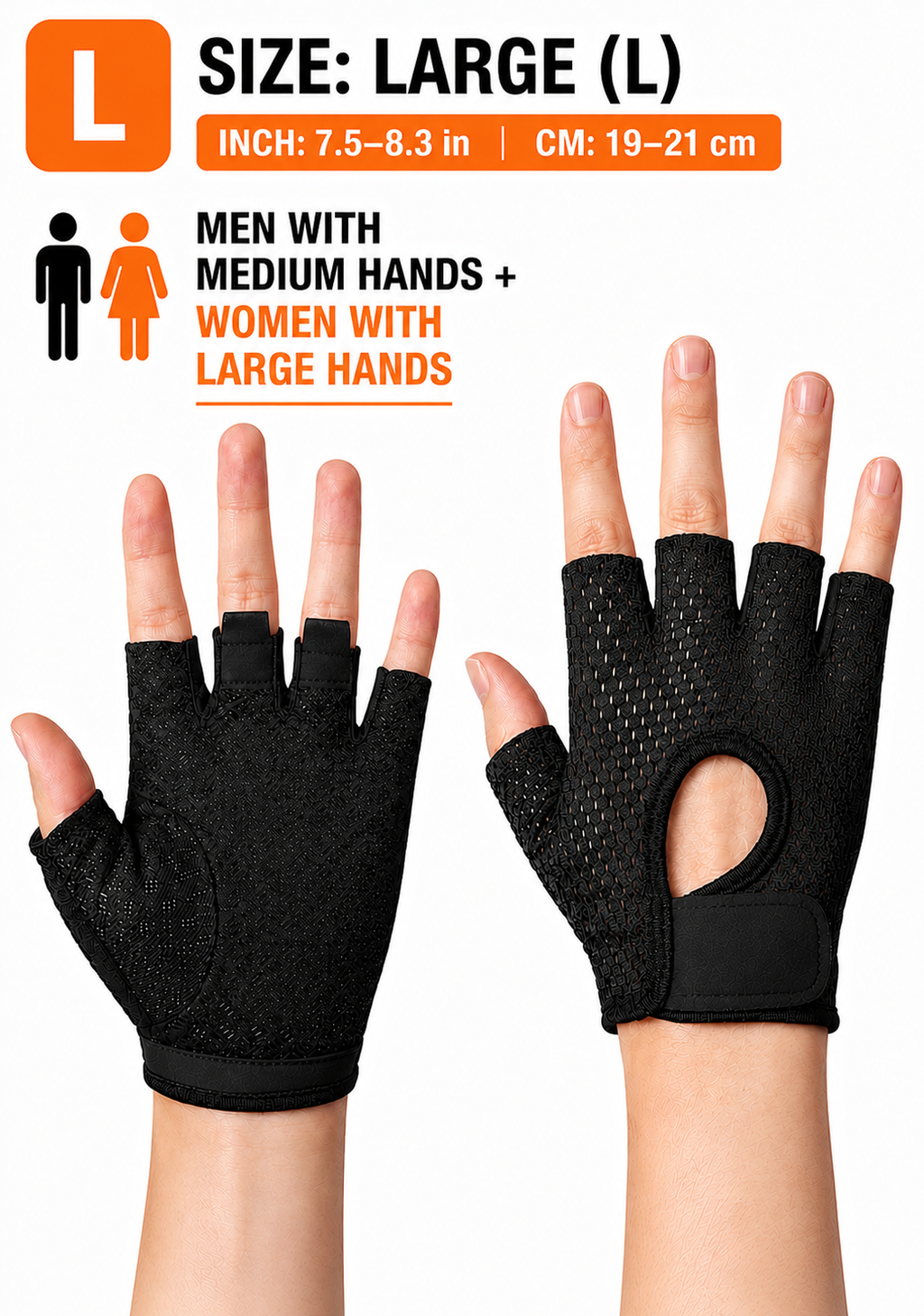 Ultra-Lightweight Half Finger Gym Gloves – Breathable Non-Slip Workout Gloves for Weightlifting, Fitness & Cycling