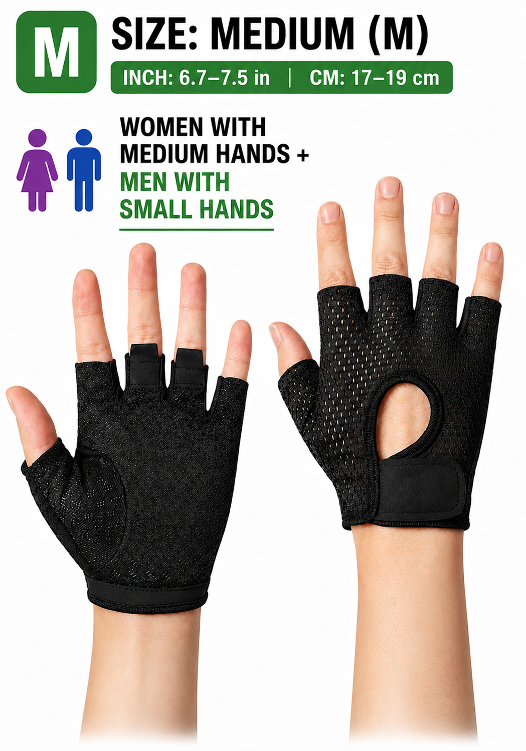 Ultra-Lightweight Half Finger Gym Gloves – Breathable Non-Slip Workout Gloves for Weightlifting, Fitness & Cycling