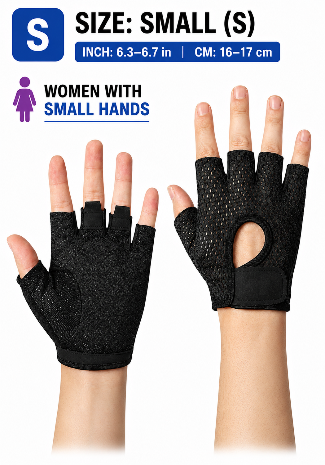 Ultra-Lightweight Half Finger Gym Gloves – Breathable Non-Slip Workout Gloves for Weightlifting, Fitness & Cycling
