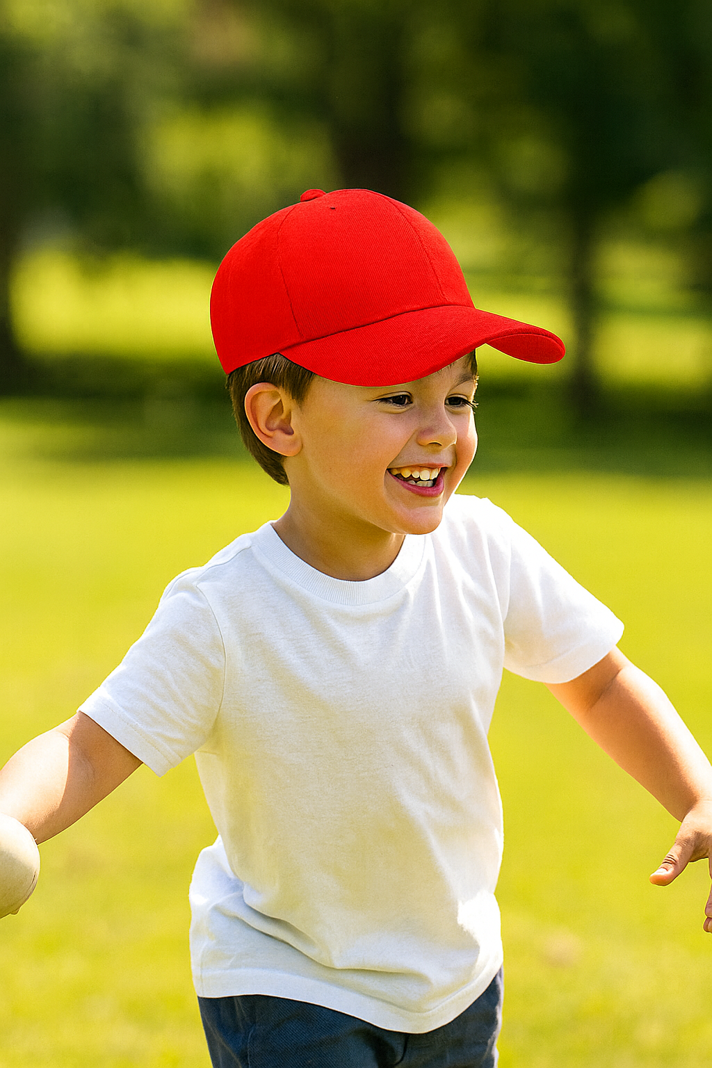 Kids 100% Cotton Baseball Cap | Adjustable Sun Hat for Boys & Girls (Ages 4–14)