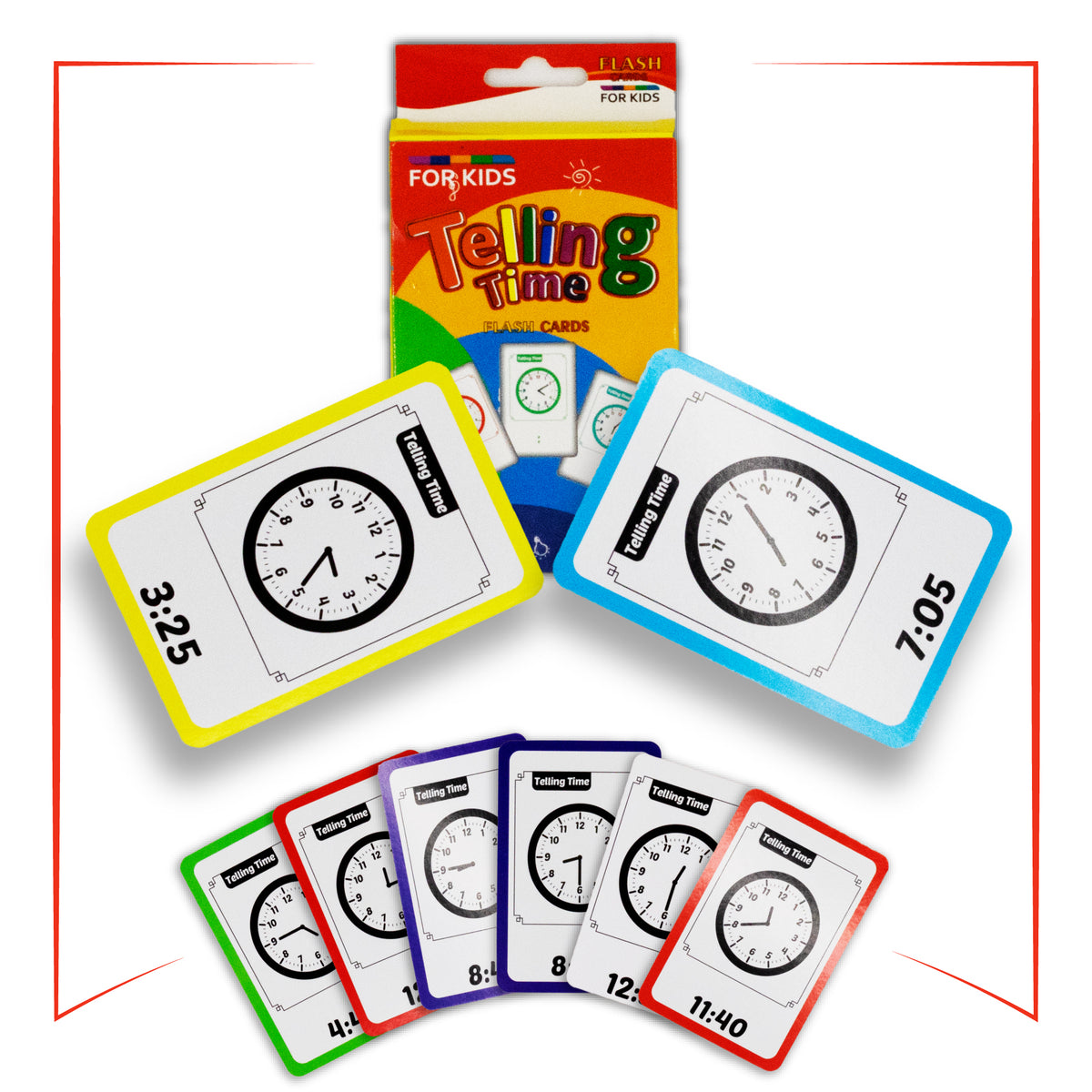 12-Set Kids Educational Flash Cards – 432 Double-Sided Learning Cards for Preschool & Early Education