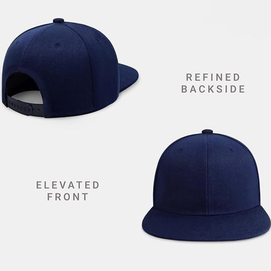 Men's Adjustable Flat Brim Snapback Cap – Classic Hip Hop Baseball Hat