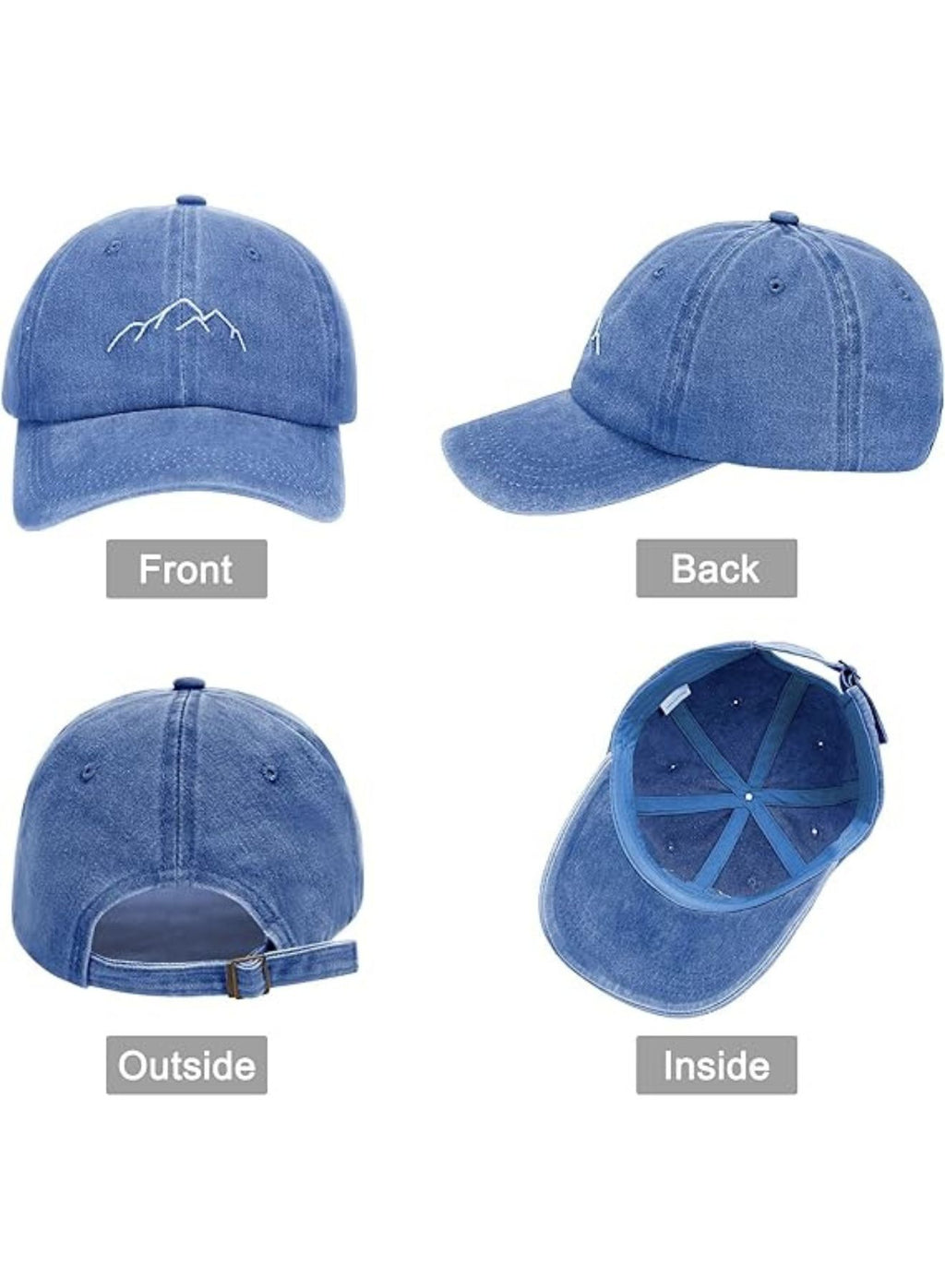 Vintage Washed Baseball Cap – Adjustable Cotton Dad Hat for Men & Women