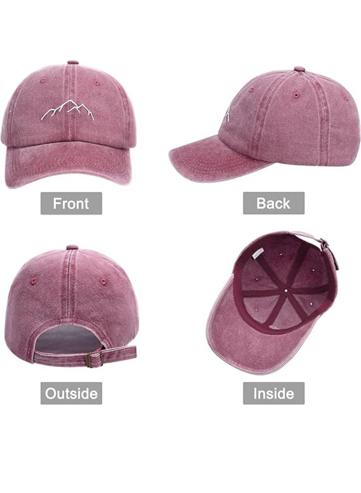 Vintage Washed Baseball Cap – Adjustable Cotton Dad Hat for Men & Women