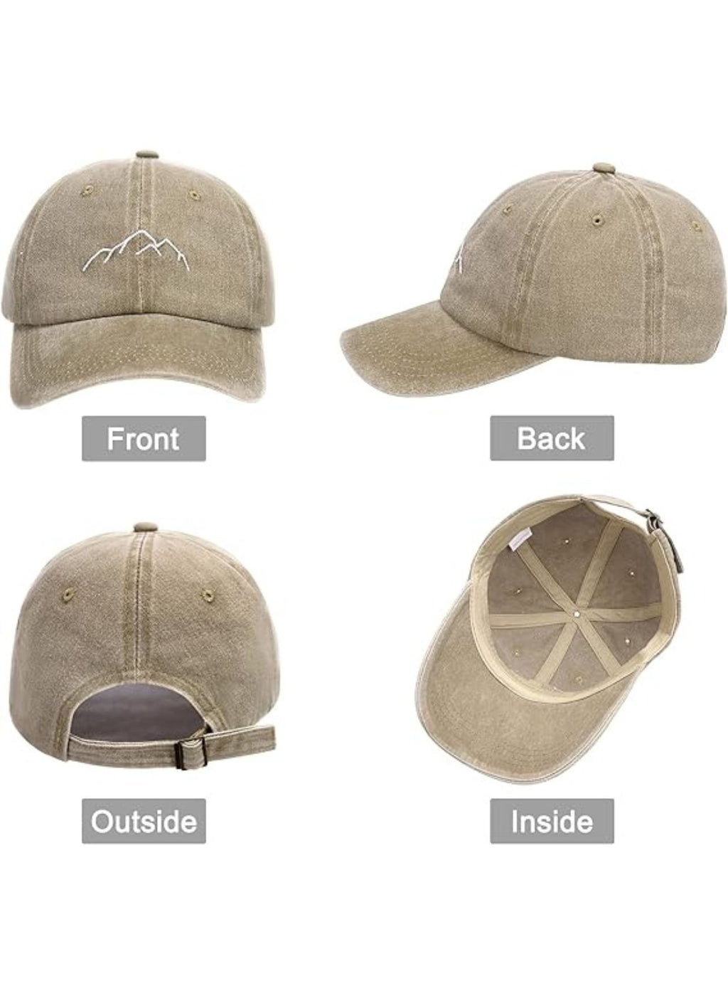 Vintage Washed Baseball Cap – Adjustable Cotton Dad Hat for Men & Women