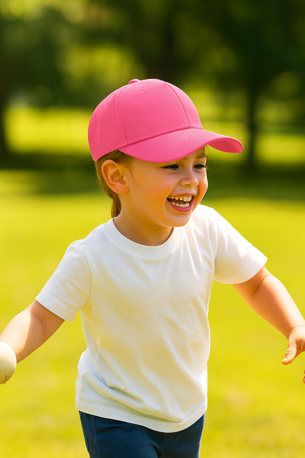 Kids 100% Cotton Baseball Cap | Adjustable Sun Hat for Boys & Girls (Ages 4–14)